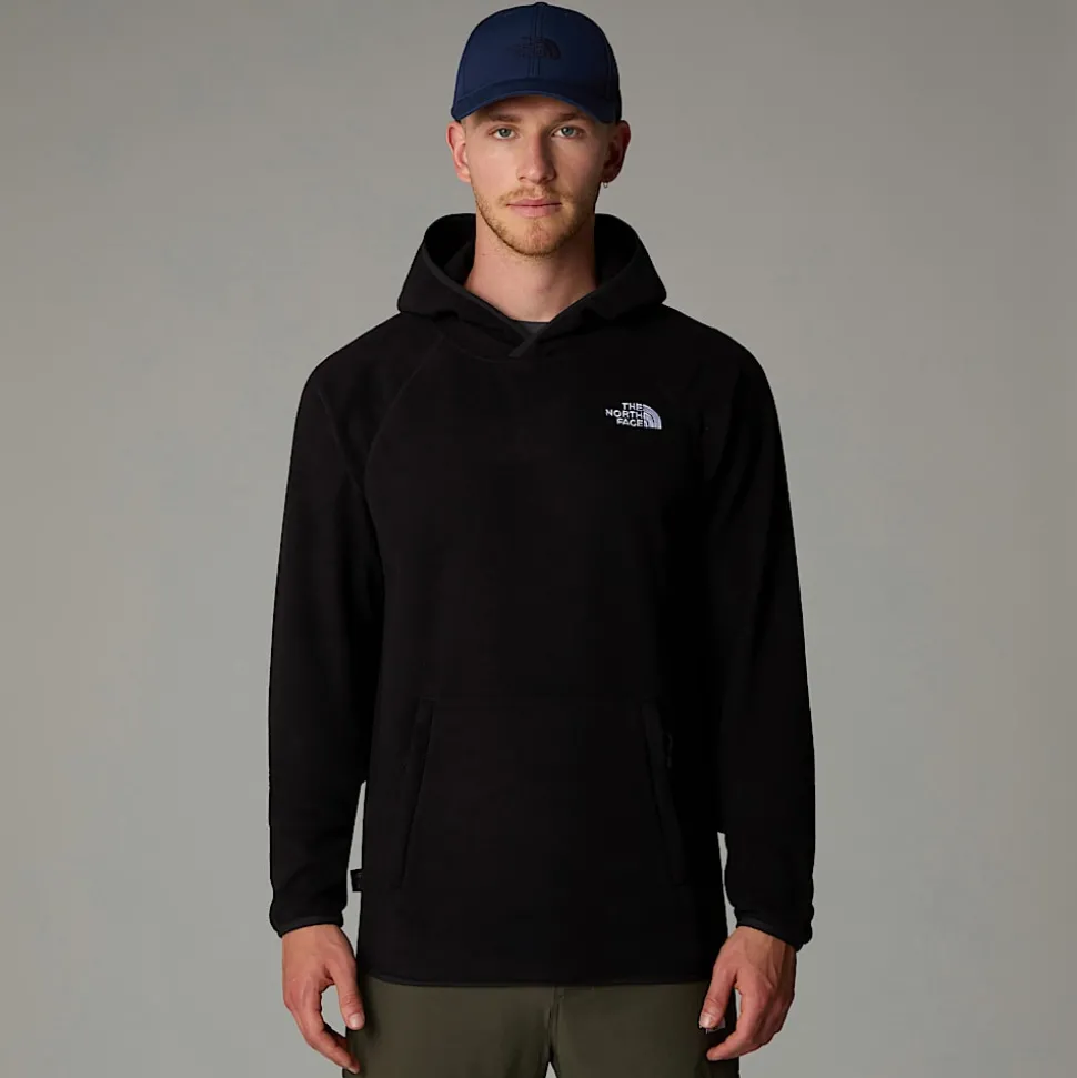 Online The North Face 100 Glacier Fleece Hættetrøje Til Herrer TNF Black-NPF