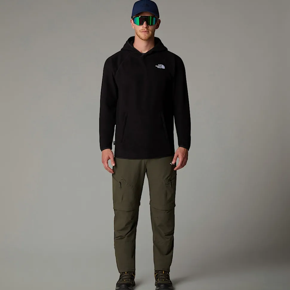 Online The North Face 100 Glacier Fleece Hættetrøje Til Herrer TNF Black-NPF