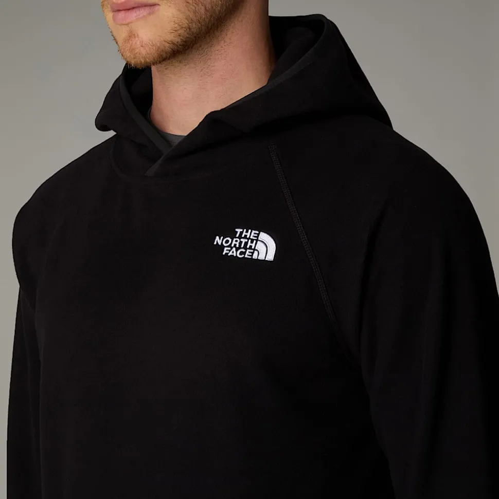 Online The North Face 100 Glacier Fleece Hættetrøje Til Herrer TNF Black-NPF