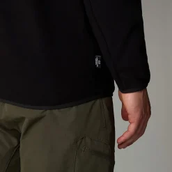 Online The North Face 100 Glacier Fleece Hættetrøje Til Herrer TNF Black-NPF