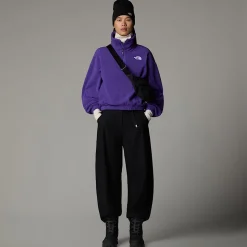 Outlet The North Face 100 Glacier Fleece Med Halv Lynlås Til Damer Peak Purple