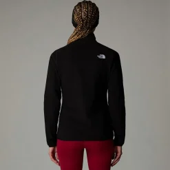 Flash Sale The North Face 100 Glacier Med Gennemgående Lynlås Til Damer TNF Black-NPF