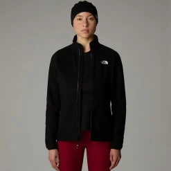 Flash Sale The North Face 100 Glacier Med Gennemgående Lynlås Til Damer TNF Black-NPF