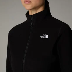 Flash Sale The North Face 100 Glacier Med Gennemgående Lynlås Til Damer TNF Black-NPF