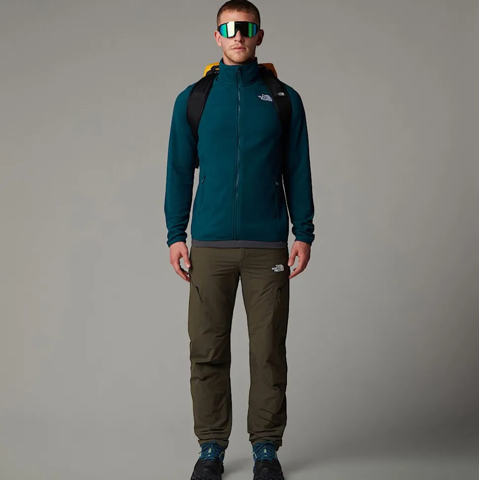 Online The North Face 100 Glacier Med Gennemgående Lynlås Til Herrer Midnight Petrol