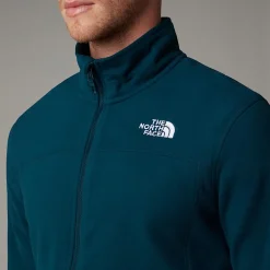 Online The North Face 100 Glacier Med Gennemgående Lynlås Til Herrer Midnight Petrol