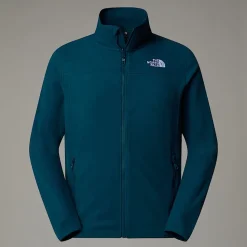 Online The North Face 100 Glacier Med Gennemgående Lynlås Til Herrer Midnight Petrol