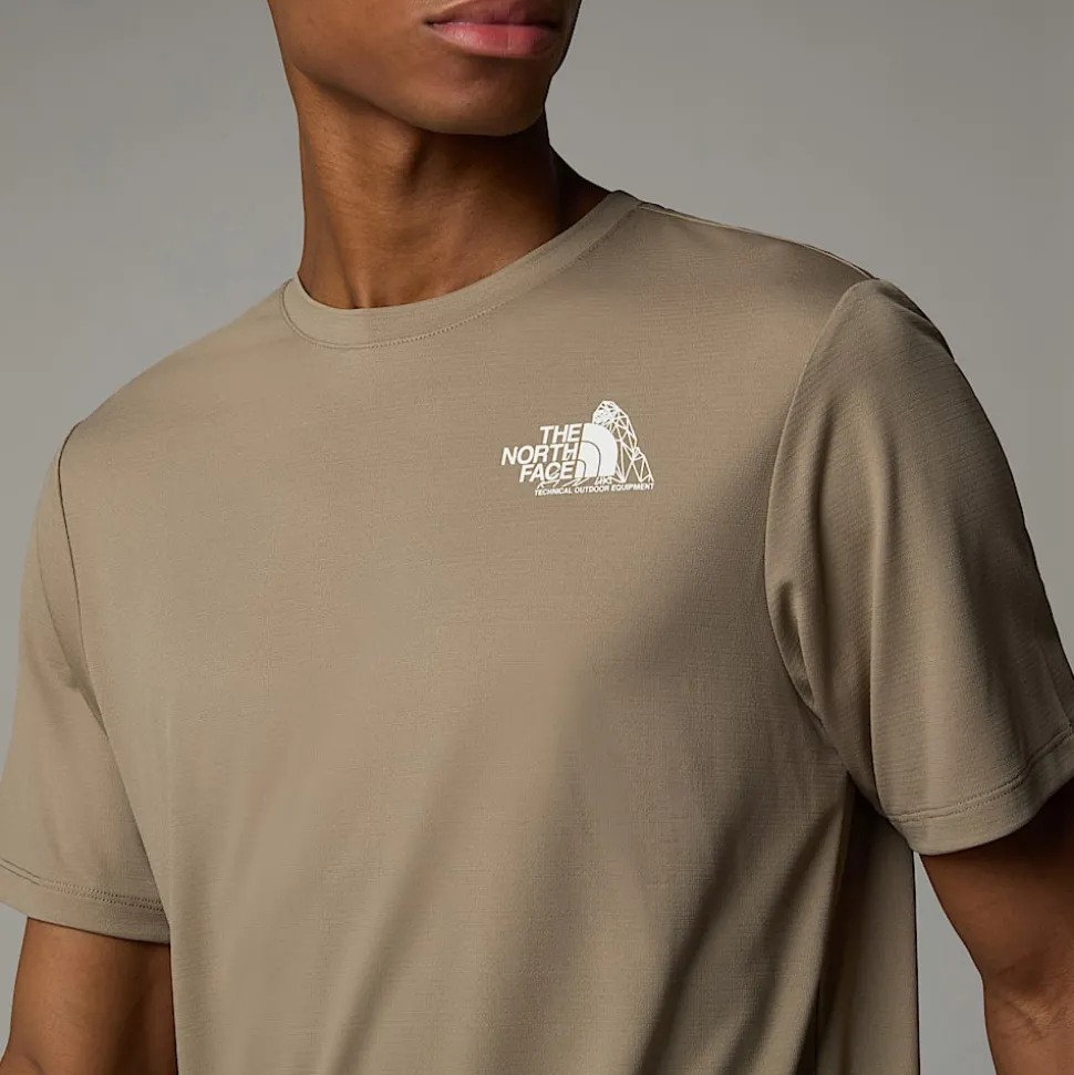 Discount The North Face 24/7 Graphic T-shirt Til Herrer Cavern Grey