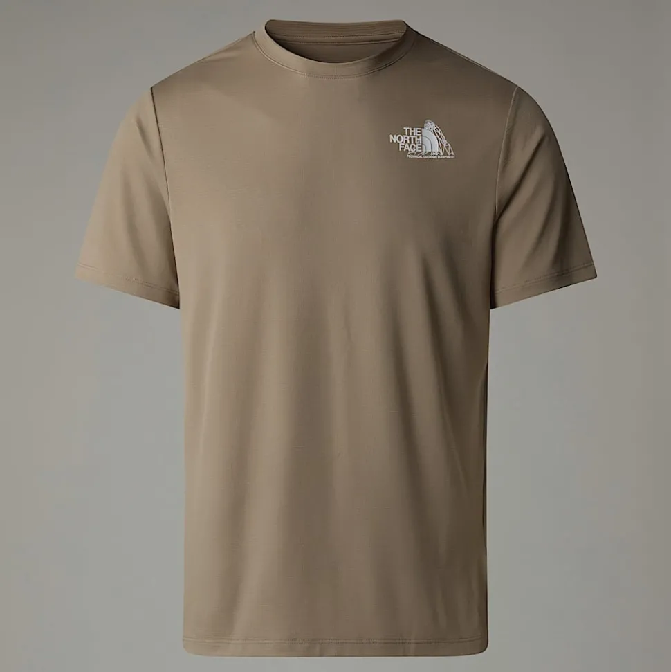Discount The North Face 24/7 Graphic T-shirt Til Herrer Cavern Grey