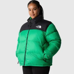 Discount The North Face 1996 Retro Nuptse Jakke I Store Størrelser Til Damer Optic Emerald
