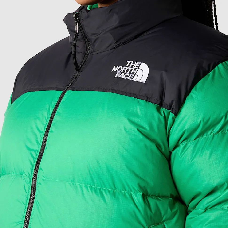 Discount The North Face 1996 Retro Nuptse Jakke I Store Størrelser Til Damer Optic Emerald
