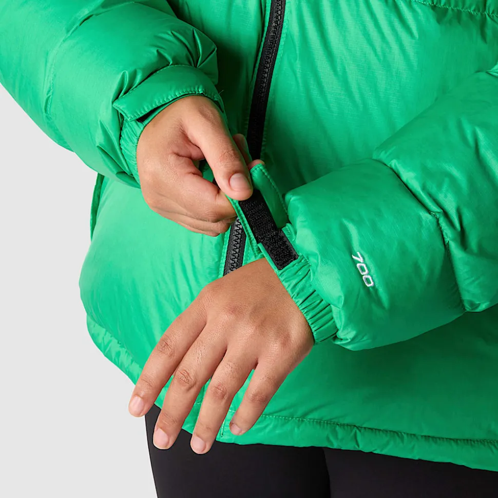 Discount The North Face 1996 Retro Nuptse Jakke I Store Størrelser Til Damer Optic Emerald
