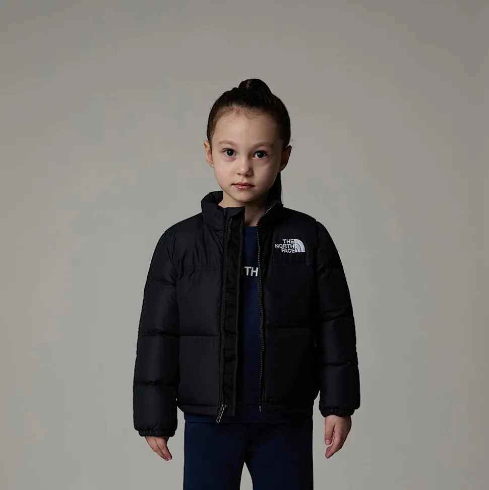 Fashion The North Face 1996 Retro Nuptse Jakke Til Børn TNF Black