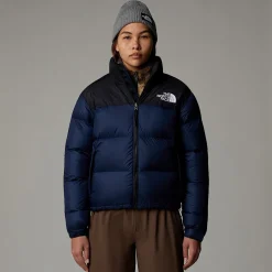 Discount The North Face 1996 Retro Nuptse Jakke Til Damer Summit Navy-TNF Black