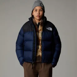 Discount The North Face 1996 Retro Nuptse Jakke Til Damer Summit Navy-TNF Black