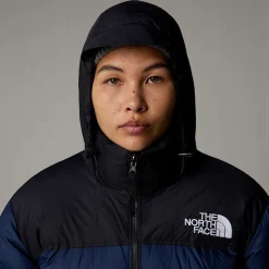 Discount The North Face 1996 Retro Nuptse Jakke Til Damer Summit Navy-TNF Black