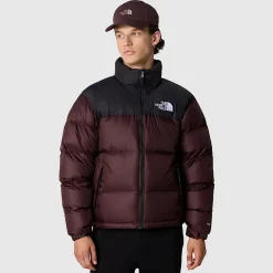 Fashion The North Face 1996 Retro Nuptse Jakke Til Herrer Coal Brown-TNF Black