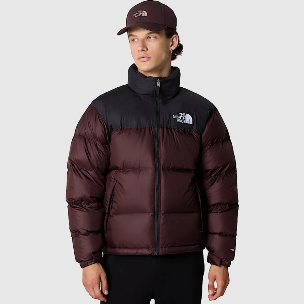 Fashion The North Face 1996 Retro Nuptse Jakke Til Herrer Coal Brown-TNF Black