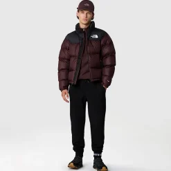 Fashion The North Face 1996 Retro Nuptse Jakke Til Herrer Coal Brown-TNF Black