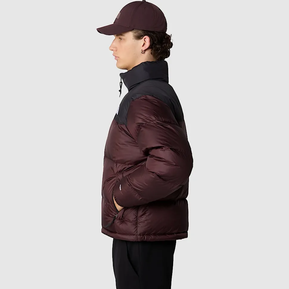 Fashion The North Face 1996 Retro Nuptse Jakke Til Herrer Coal Brown-TNF Black