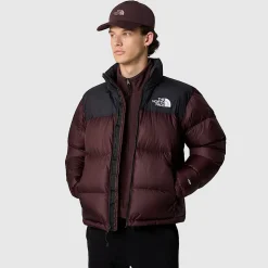 Fashion The North Face 1996 Retro Nuptse Jakke Til Herrer Coal Brown-TNF Black