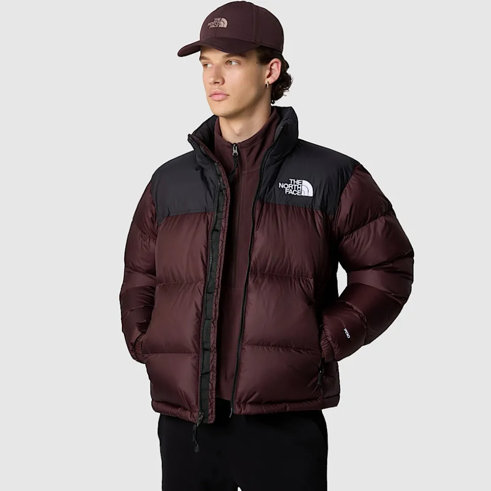 Fashion The North Face 1996 Retro Nuptse Jakke Til Herrer Coal Brown-TNF Black