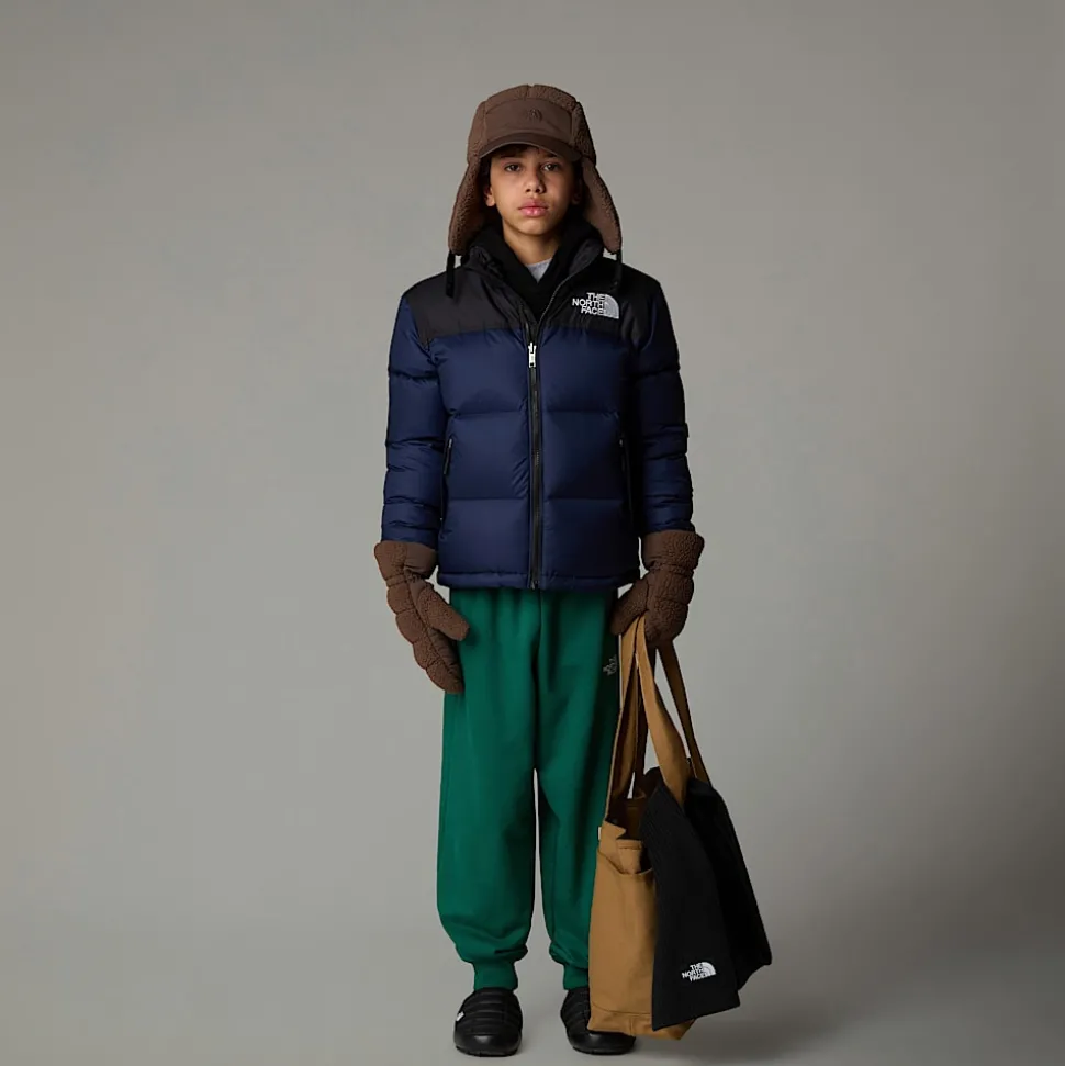 Flash Sale The North Face 1996 Retro Nuptse Jakke Til Unge Summit Navy-TNF Black