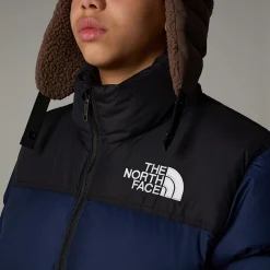 Flash Sale The North Face 1996 Retro Nuptse Jakke Til Unge Summit Navy-TNF Black