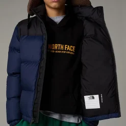 Flash Sale The North Face 1996 Retro Nuptse Jakke Til Unge Summit Navy-TNF Black