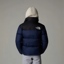 Flash Sale The North Face 1996 Retro Nuptse Jakke Til Unge Summit Navy-TNF Black