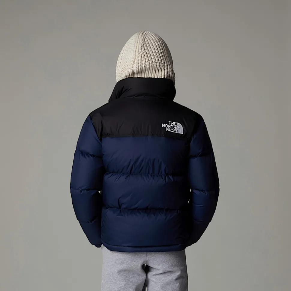 Flash Sale The North Face 1996 Retro Nuptse Jakke Til Unge Summit Navy-TNF Black