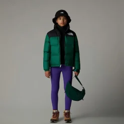 Shop The North Face 1996 Retro Nuptse Jakke Til Unge Evergreen