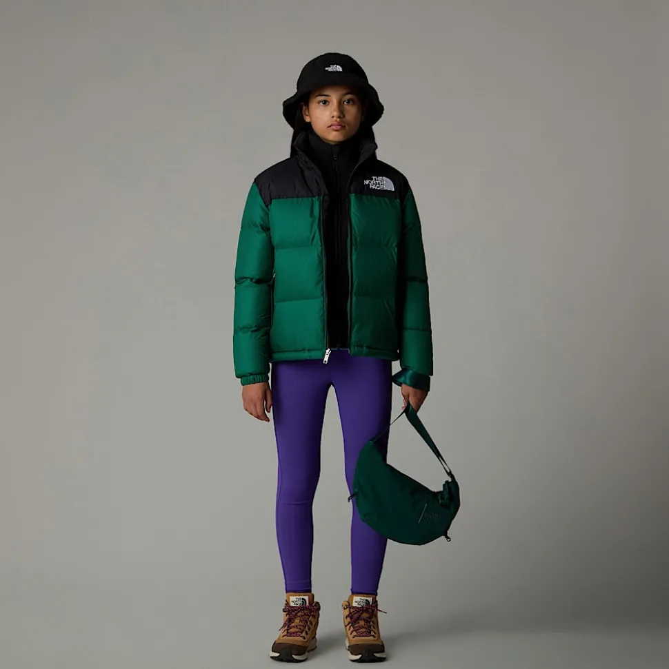 Shop The North Face 1996 Retro Nuptse Jakke Til Unge Evergreen
