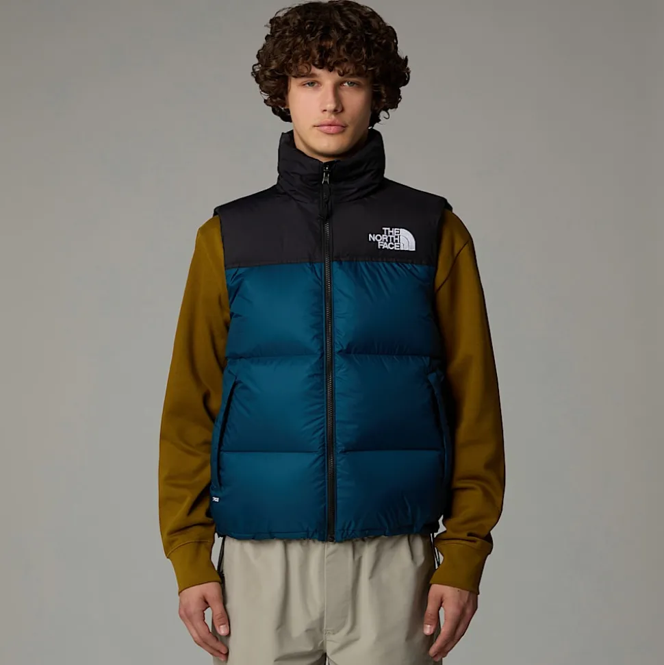 Flash Sale The North Face 1996 Retro Nuptse Vest Til Herrer Midnight Petrol-TNF Black