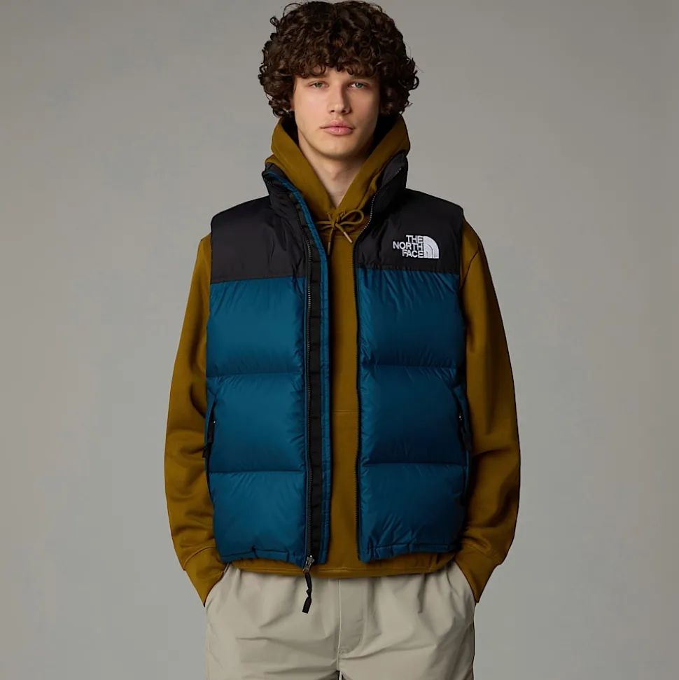 Flash Sale The North Face 1996 Retro Nuptse Vest Til Herrer Midnight Petrol-TNF Black