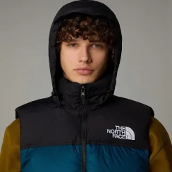 Flash Sale The North Face 1996 Retro Nuptse Vest Til Herrer Midnight Petrol-TNF Black