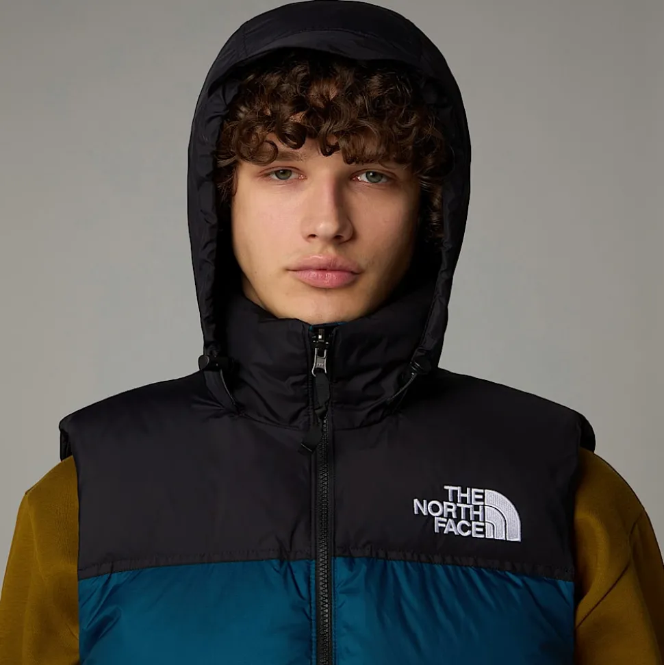 Flash Sale The North Face 1996 Retro Nuptse Vest Til Herrer Midnight Petrol-TNF Black