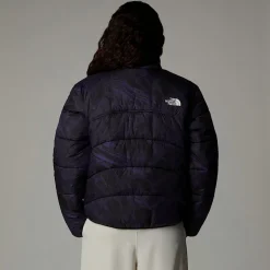 Fashion The North Face 2000 Synthetic Dynejakke Til Damer Peak Purple 3D Summit Mesh Print