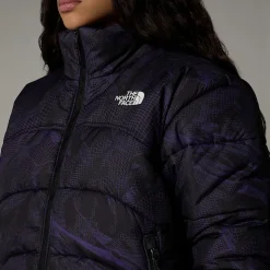 Fashion The North Face 2000 Synthetic Dynejakke Til Damer Peak Purple 3D Summit Mesh Print