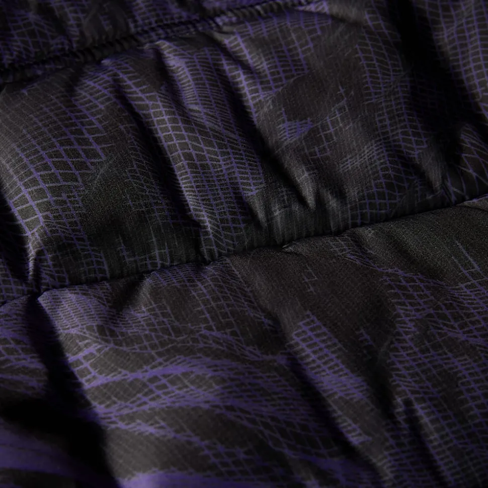 Fashion The North Face 2000 Synthetic Dynejakke Til Damer Peak Purple 3D Summit Mesh Print