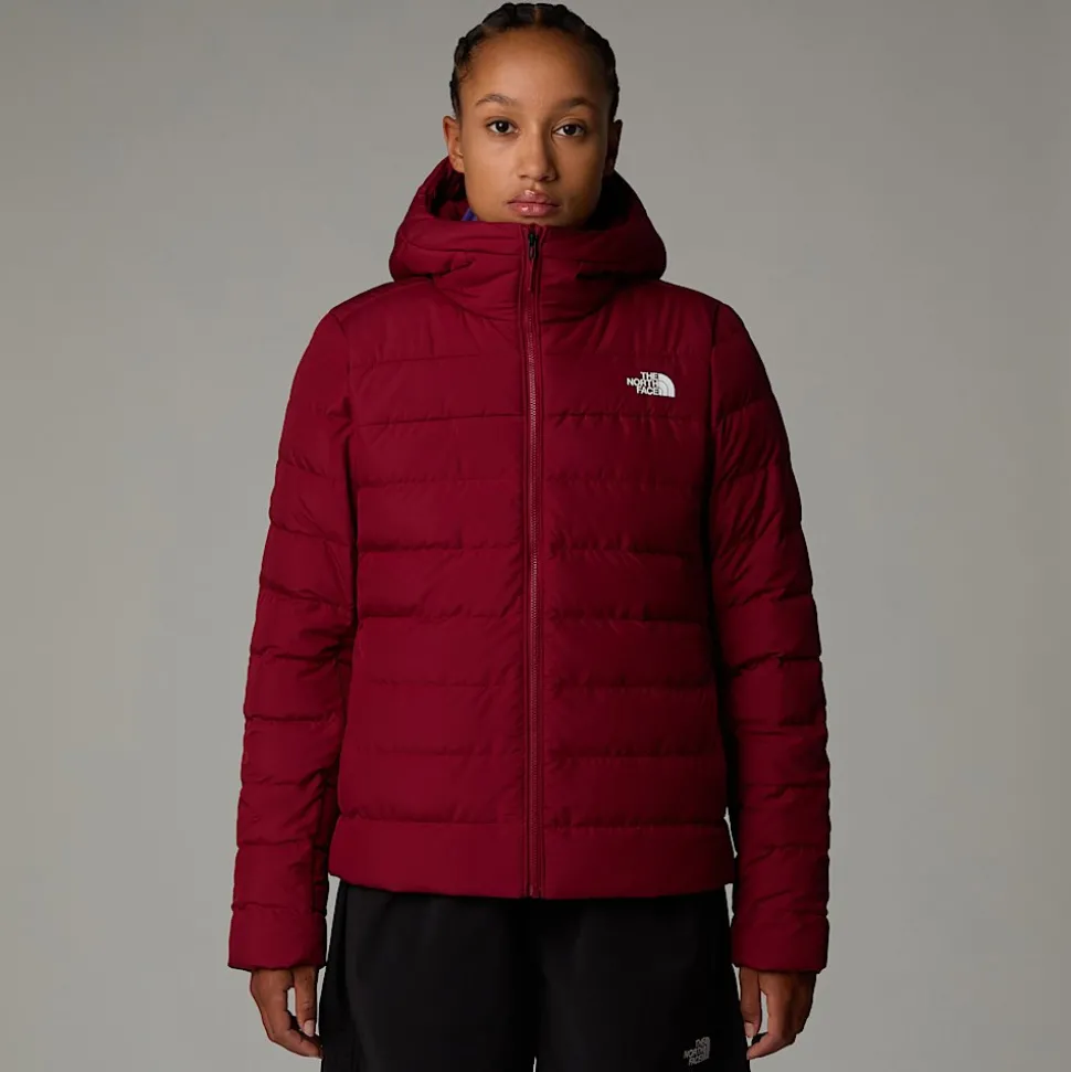 Outlet The North Face Aconcagua III Jakke Med Hætte Til Damer Beetroot