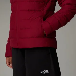Outlet The North Face Aconcagua III Jakke Med Hætte Til Damer Beetroot