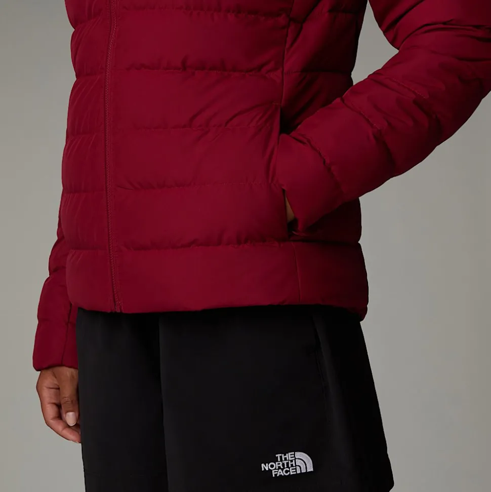 Outlet The North Face Aconcagua III Jakke Med Hætte Til Damer Beetroot