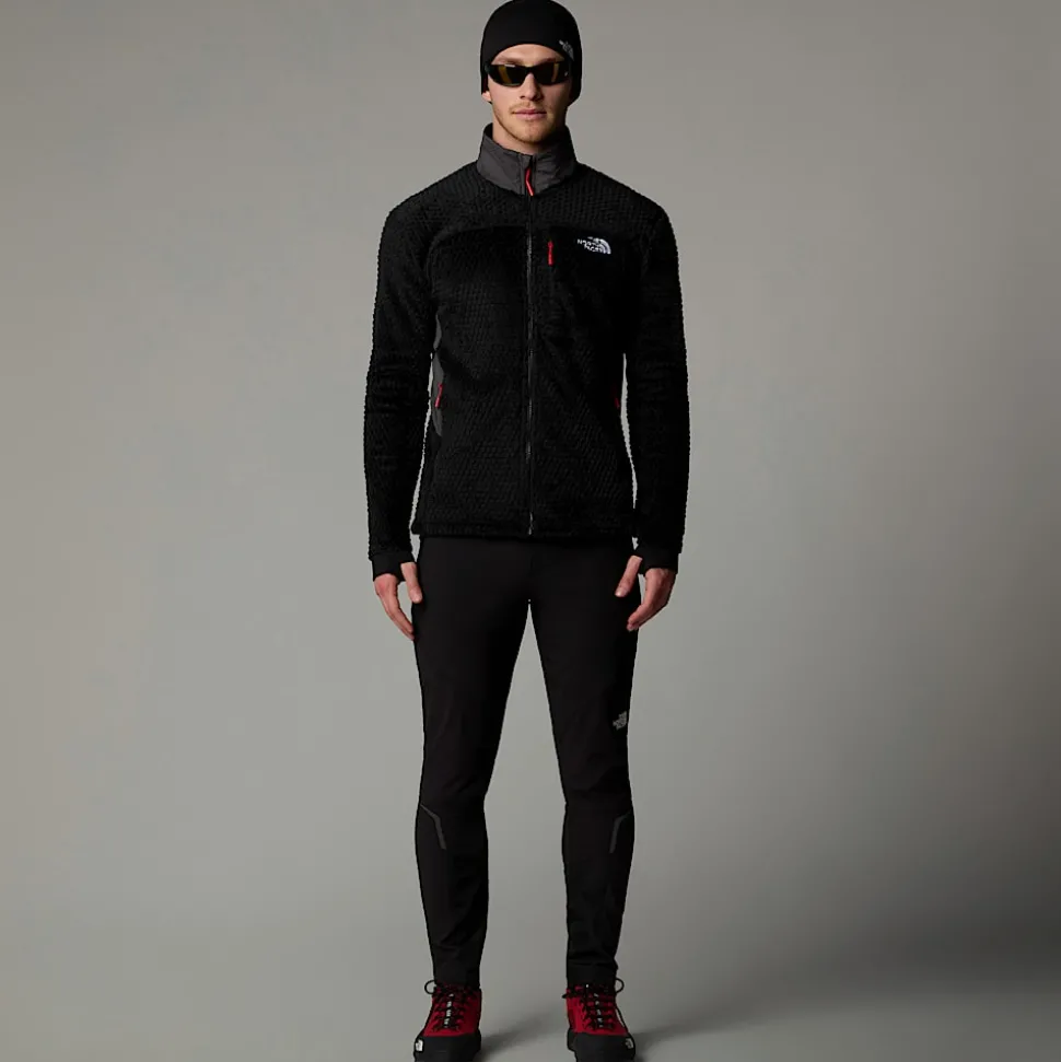 Fashion The North Face Alpedge Polartec® High Loft™ Jakke Til Herrer TNF Black-Anthracite Grey-High Risk Red