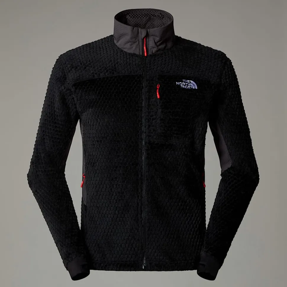 Fashion The North Face Alpedge Polartec® High Loft™ Jakke Til Herrer TNF Black-Anthracite Grey-High Risk Red