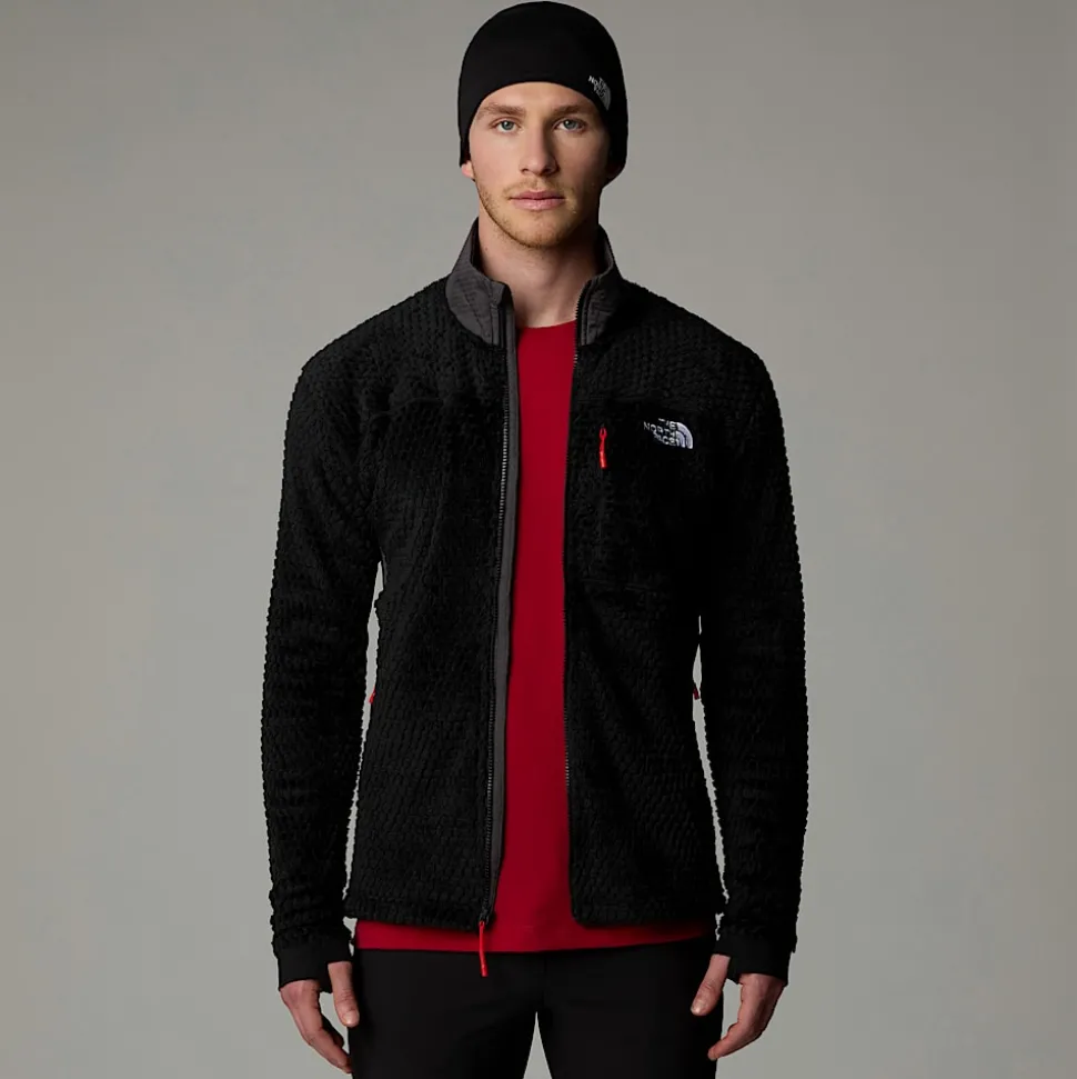 Fashion The North Face Alpedge Polartec® High Loft™ Jakke Til Herrer TNF Black-Anthracite Grey-High Risk Red