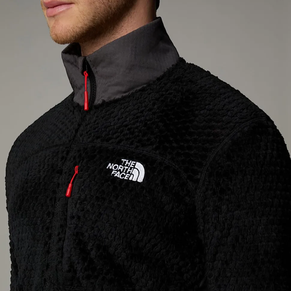 Fashion The North Face Alpedge Polartec® High Loft™ Jakke Til Herrer TNF Black-Anthracite Grey-High Risk Red