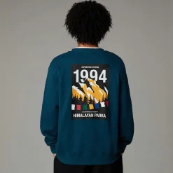 Outlet The North Face Anniversary Sweatshirt Til Herrer Midnight Petrol