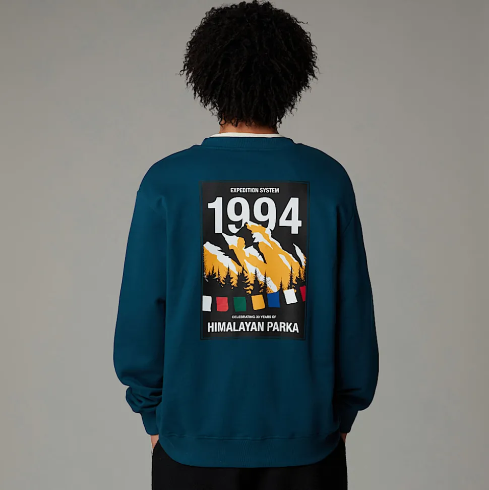 Outlet The North Face Anniversary Sweatshirt Til Herrer Midnight Petrol