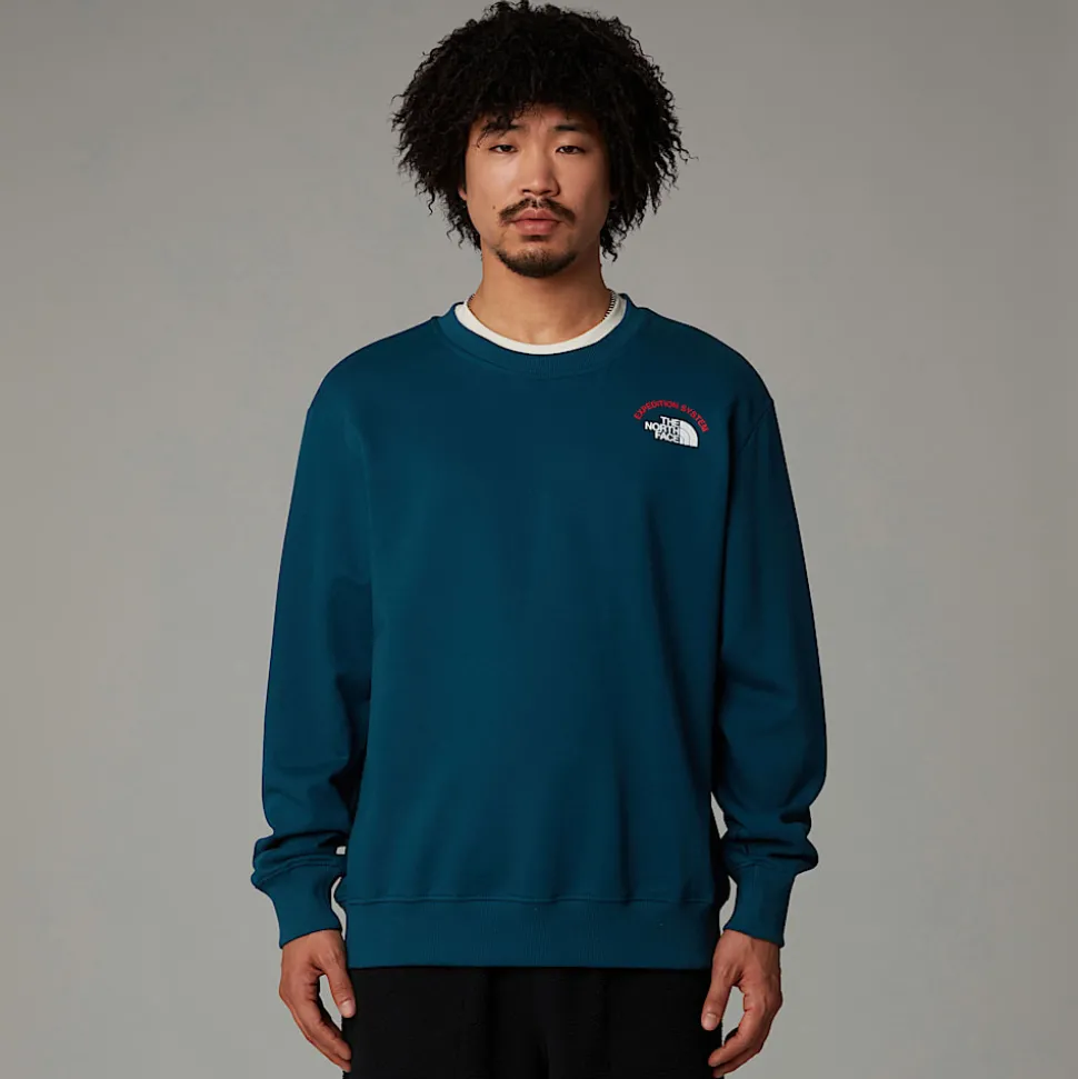Outlet The North Face Anniversary Sweatshirt Til Herrer Midnight Petrol